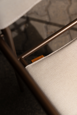 close-up of the montis Yves chair during Milan design week 2024